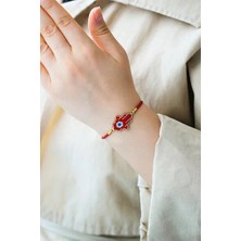 Kübüşün Atölyesi KA-027 Miyuki Bileklik - Fatma Ana Eli Serisi - Kırmızı