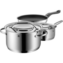 Wmf Gala Plus Tencere Seti Indüksiyon 3 Parçalı, Metal Kapaklı Tencere Seti, Cromargan Cilalı Paslanmaz Çelik, Indüksiyon Tencere Seti Kaplamasız