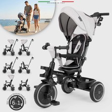 Elele Fertile 6in1 Ebeveyn Kontrollü 3 Tekerlekli Çocuk Bisikleti Çift Yönlü Gri