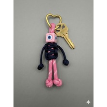 By Dilek Çetin Acessorry Pembe Nazar Anahtarlık Charm