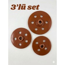 Edenza 3'lü Set Güveç Dolma Sarma Taşı Kapağı Sırlı Çömlek 23 Cm, 21 cm ve 18 cm