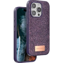 Esranın Dünyası Onegif Iphone 14 Pro Bright Simli Kapak - Derin Mor