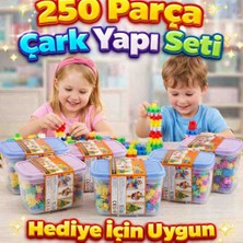 Kobe 250 Parça Çark Yapı Blokları LEGO Benzeri Eğitici Oyuncak Şeffaf Kutulu Yapı Seti