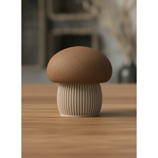 3D Snaxx Japandi Stil Dekoratif Mantar Banyo Organizeri – Minimal Tasarım, Tekli  (7X7X7 Cm)