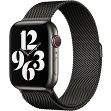 Esranın Dünyası Apple Watch 38MM Metal Mıknatıslı Kordon (Saat Değildir) - Siyah