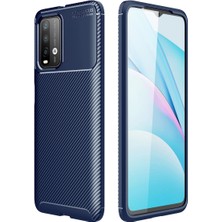 Esranın Dünyası Xiaomi Redmi 9t Kılıf Auto Focus Karbon Kapak - Lacivert