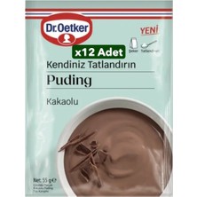 Dr. Oetker Dr.oetker X12 Adet Kendiniz Tatlandırın Puding Kakaolu