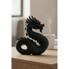 DAT Dijital Modern Siyah Ejderha Biblo Heykel – Dekoratif Fantastik Figür – Uzak Doğu Temalı Ofis, Ev Aksesuarı