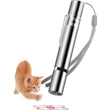 TeknoKapsül Uravas Store® USB Ile Şarj Edilebilen 3ın 1 Kırmızı Işık +Beyaz LED Işık + Uv El Feneri Kedi