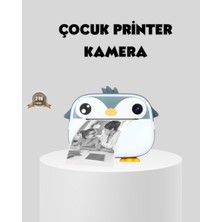 TeknoKapsül Termal Baskı Çocuk Kamerası Hd Çekim USB Şarjlı Eğitici Oyuncak