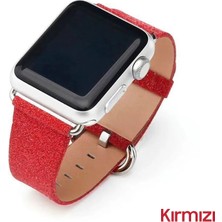 TeknoKapsül Ally Watch 7-8 41MM 6-5-4 40MM Deri Ince Işlemeli Kordon Kayış 3-2-1 38MM-(5775)