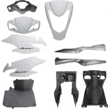 Moto Ulusoy Honda Actıva S 125 Kaporta Grenaj Seti Komple Beyaz 2019-2021