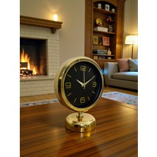 TeknoKapsül Midnight Gold 25 x 20 cm Metal Masa Saati