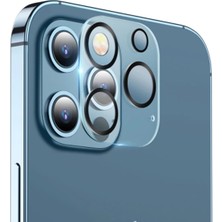 TeknoKapsül Ally Iphone 12 6.1 3D Full Tempered Glass Cam Kamera KORUYUCU-(5775)