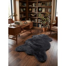 Soft Halı Kaliteli Antrasit Yumuşak Post Peluş