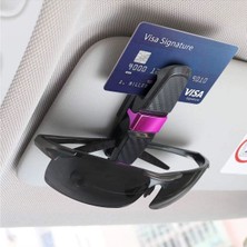TeknoKapsül Uravas Store® Araç Içi Güneşliğe Takılan 2'li Gözlük,kart,para Takmalık Aparat