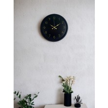 TeknoKapsül 36 cm Siyah Asil Duvar Saati