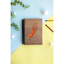 TeknoKapsül Doğal Ahşap Kapaklı Çizgisiz Defter – ve Dayanıklı Tasarım