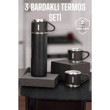 TeknoKapsül 500 ml Kapasiteli Taşınabilir Basınçlı Termos Seti Günlük Kullanım Için Ideal