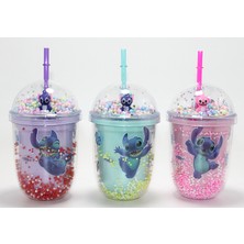 baytoptan Stitch Figürlü Pipetli Kapaklı Kupa Bardak
