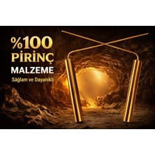 Hili Define ve Su Arama %100 Pirinç Rulmanlı  - 3mm, 40CM Pirinç