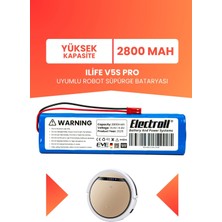 Electroll Ilife V5S Pro Uyumlu Batarya (Yüksek Kapasite) 2800MAH Pil Robot Süpürge Bataryası