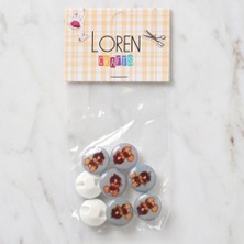 TeknoKapsül Crafts 8 Li Ördek Düğme - 705