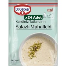 Dr. Oetker Dr.oetker x 24 Adet Kendiniz Tatlandırın Sakızlı Muhallebi 54 gr