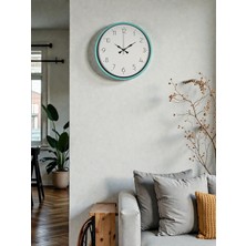TeknoKapsül 36 cm Turkuaz Standart Duvar Saati