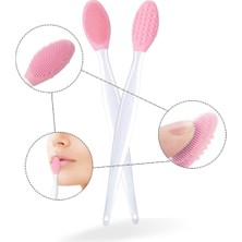 By Nevser® 2 Adet Dudak Fırçası Peeling Etkili Gözenek  Siyah Nokta Temizleyici Akne Giderici Çift Yönl