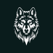 SS Cnc Sscnc Dekoratif Lazer Kesim Kurt (Wolf) Temalı Duvar Tablosu (40X37 Cm)