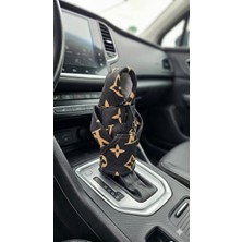 Siyah Otomobil Içi Polar Vites Topuzu Kılıfı Hoodie Vites Topuz Sweat Kıyafet Vites Polar