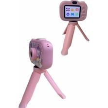 TeknoKapsül Çocuk Için Eğitici Video Kamera Ayaklı Mini Fotoğraf Makinesi
