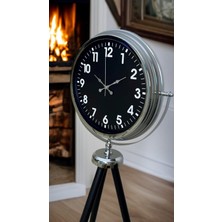 TeknoKapsül Prime Krom Tripod Ayaklı Saat