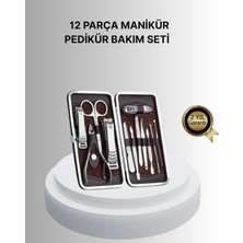 TeknoKapsül Profesyonel Tırnak Bakım Seti Çelik Aletli Deri Çantalı