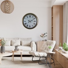 TeknoKapsül Antique World 40 cm Eskitme Metal Duvar Saati