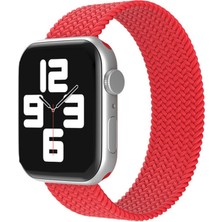 Hayat Store Apple Watch 38MM Ayarlı Solo Silikon Kordon (Saat Değildir) - Kırmızı