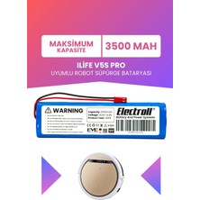 Electroll Ilife V5S Pro Uyumlu Batarya (Maksimum Kapasite) 3500MAH Pil Robot Süpürge Bataryası