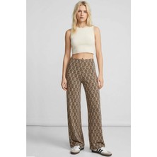 Cotenconcept Rahat Kalıp Yüksek Bel Bol Paça Viskon Karışım Kadın Pantolon