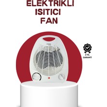 TeknoKapsül 2000W Taşınabilir Elektrikli Fanlı Isıtıcı – Hızlı Isınma Kompakt Boy