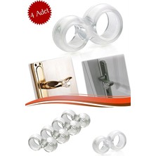TeknoKapsül Uravas Store® Silikon Kapı & Pencere Vurma Önleyici Stoper Kapı Tamponu 4 Adet