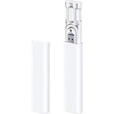 TeknoKapsül Ally 5ın1 Iphone+ Type-C+ USB Seyahat Için 60W Hızlı Şarj Kablo SETI-(5775)