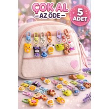 Eneci Rengarenk Kawaii Charm Figürlü Fermuar Süsü Çanta Süsü, Cüzdan Süsü