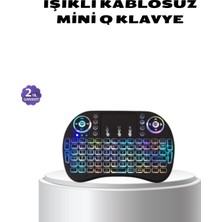 TeknoKapsül Işıklı Q Klavye – Entegre Touchpad Ergonomik Tasarım ve Türkçe Karakter Desteği