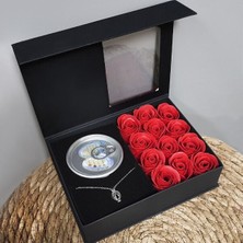 EkoAlışverişDünyam Romantik Gül ve Istiridye Inci Kolye Seti