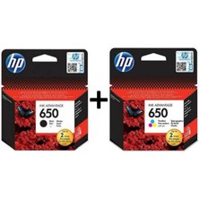 Hp 650 Orjinal Renkli Kartuş - Hp Deskjet Ink Advantage 3515 Aio Yazıcı Uyumlu