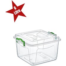 EkoAlışverişDünyam Şeffaf Saklama Kutusu 6 Litre