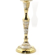 EkoAlışverişDünyam Tekli Pirinç Sedefli Şamdan Model 1