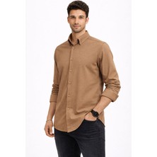 Classics Men Plus Barkod Uzun Kol Slim Fit Erkek Gömlek - 7579