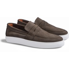 CARVAO Nile Casual Nubuk Loafer Haki Erkek Ayakkabı